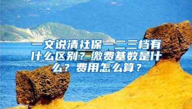 一文说清社保一二三档有什么区别？缴费基数是什么？费用怎么算？