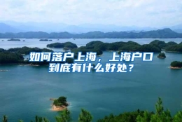 如何落户上海，上海户口到底有什么好处？