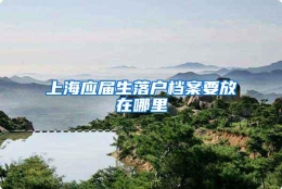 上海应届生落户档案要放在哪里