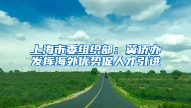 上海市委组织部：冀侨办发挥海外优势促人才引进