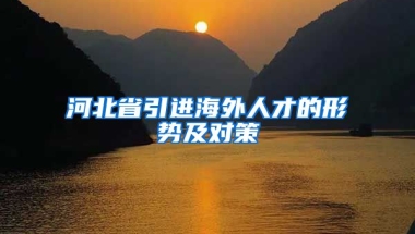 河北省引进海外人才的形势及对策