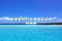 临港居转户上海居住证规划流程