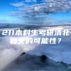 211本科生考研清北复交的可能性？