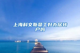 上海科文斯员工好办居转户吗