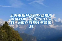 上海市积分落户职业技术等级分类 上海户口什么好 上海户口条件年龄限制