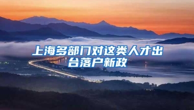 上海多部门对这类人才出台落户新政