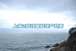 上海2倍社保居转户政策