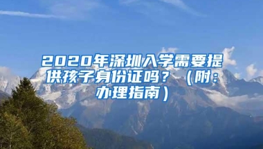 2020年深圳入学需要提供孩子身份证吗？（附：办理指南）