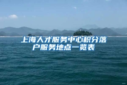 上海人才服务中心积分落户服务地点一览表