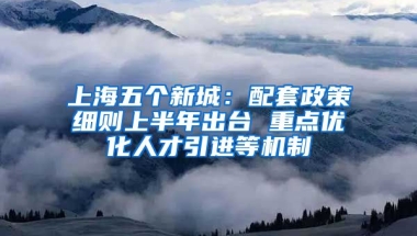 上海五个新城：配套政策细则上半年出台 重点优化人才引进等机制