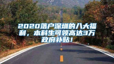 2022落户深圳的八大福利，本科生可领高达3万政府补贴！