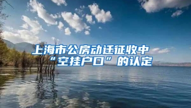 上海市公房动迁征收中“空挂户口”的认定