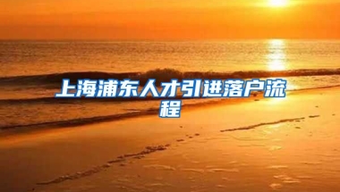 上海浦东人才引进落户流程