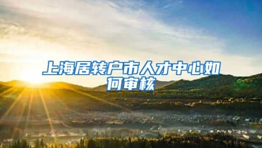 上海居转户市人才中心如何审核