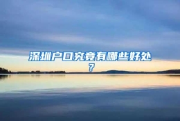 深圳户口究竟有哪些好处？