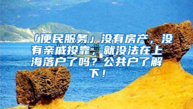 「便民服务」没有房产，没有亲戚投靠，就没法在上海落户了吗？公共户了解下！