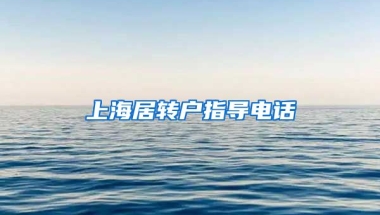 上海居转户指导电话