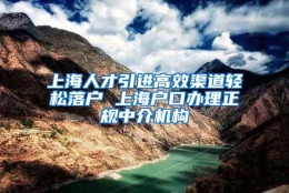 上海人才引进高效渠道轻松落户 上海户口办理正规中介机构