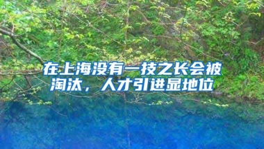 在上海没有一技之长会被淘汰，人才引进显地位