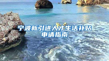 宁波新引进人才生活补贴申请指南