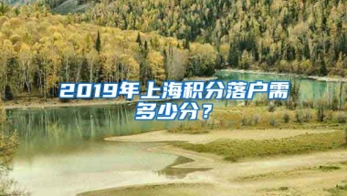 2019年上海积分落户需多少分？