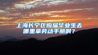 上海长宁区应届毕业生去哪里拿劳动手册啊？