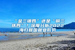 “金三银四”还是“铜三铁四”？深度分析2022海归回国就业形势