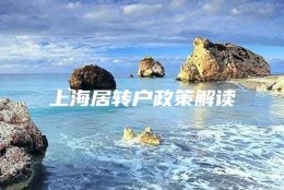 上海居转户政策解读