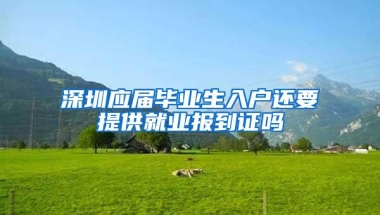 深圳应届毕业生入户还要提供就业报到证吗