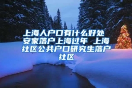 上海人户口有什么好处 安家落户上海过年 上海社区公共户口研究生落户社区