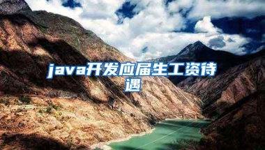 java开发应届生工资待遇