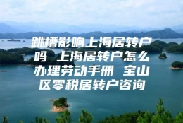 跳槽影响上海居转户吗 上海居转户怎么办理劳动手册 宝山区零税居转户咨询