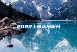 2022上海落户积分