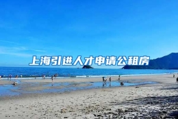 上海引进人才申请公租房