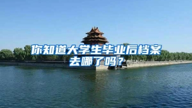 你知道大学生毕业后档案去哪了吗？