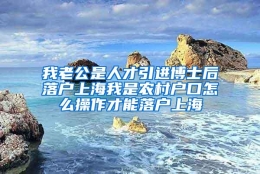 我老公是人才引进博士后落户上海我是农村户口怎么操作才能落户上海