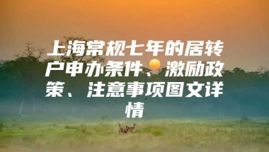 上海常规七年的居转户申办条件、激励政策、注意事项图文详情