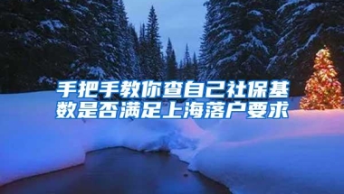 手把手教你查自己社保基数是否满足上海落户要求