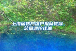 上海居转户落户排队轮候，总量调控详解