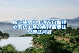 留学生落户上海在自助经办系统上传的附件需要注意哪些问题