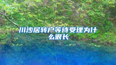 川沙居转户等待受理为什么很长