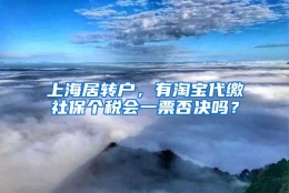 上海居转户，有淘宝代缴社保个税会一票否决吗？