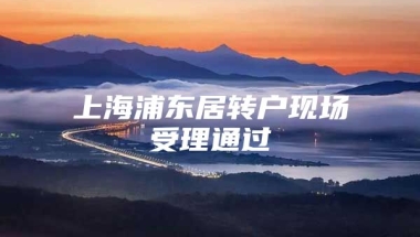 上海浦东居转户现场受理通过