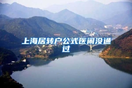 上海居转户公式医闹没通过