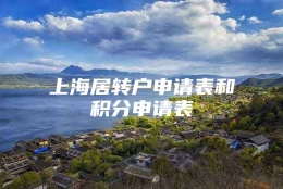 上海居转户申请表和积分申请表