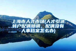 上海市人才市场(人才引进转户配偶随调，配偶没有人事档案怎么办)