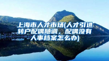 上海市人才市场(人才引进转户配偶随调，配偶没有人事档案怎么办)