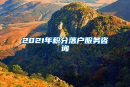 2021年积分落户服务咨询