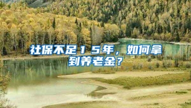 社保不足１５年，如何拿到养老金？