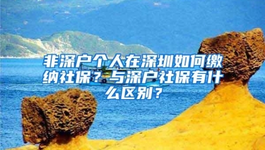 非深户个人在深圳如何缴纳社保？与深户社保有什么区别？